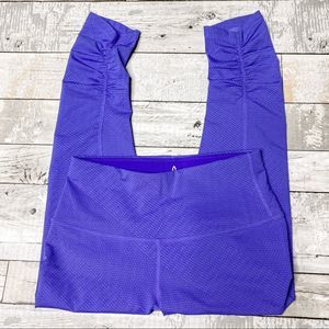 Prana purple Capri scrunch butt ruched legging